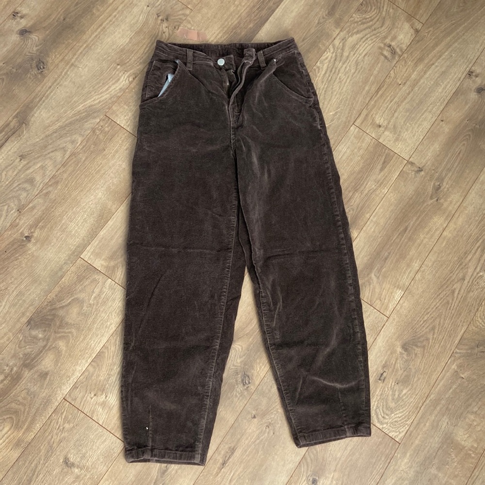 brown corduroy shein jeans